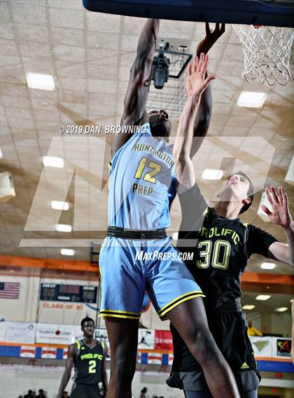 Thumbnail 1 in Prolific Prep of Napa Christian vs. Huntington St. Joseph Prep (Consolation) photogallery.
