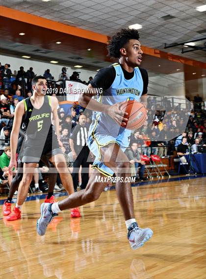 Thumbnail 3 in Prolific Prep of Napa Christian vs. Huntington St. Joseph Prep (Consolation) photogallery.