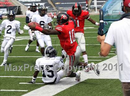 Thumbnail 1 in Dwyer vs. Glenville (Kirk Herbstreit National Kickoff Classic) photogallery.