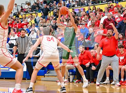 Thumbnail 3 in New Palestine vs. Pendleton Heights (IHSAA 4A Section 9 Semifinal) photogallery.