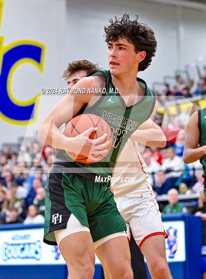 Thumbnail 3 in New Palestine vs. Pendleton Heights (IHSAA 4A Section 9 Semifinal) photogallery.