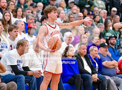 Thumbnail 2 in New Palestine vs. Pendleton Heights (IHSAA 4A Section 9 Semifinal) photogallery.