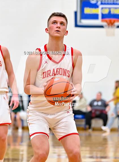 Thumbnail 3 in New Palestine vs. Pendleton Heights (IHSAA 4A Section 9 Semifinal) photogallery.
