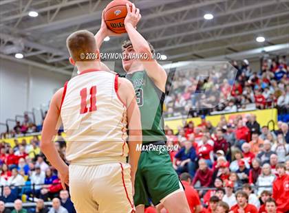 Thumbnail 1 in New Palestine vs. Pendleton Heights (IHSAA 4A Section 9 Semifinal) photogallery.