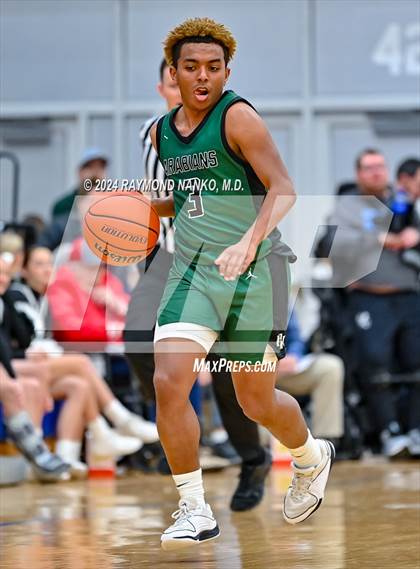 Thumbnail 2 in New Palestine vs. Pendleton Heights (IHSAA 4A Section 9 Semifinal) photogallery.