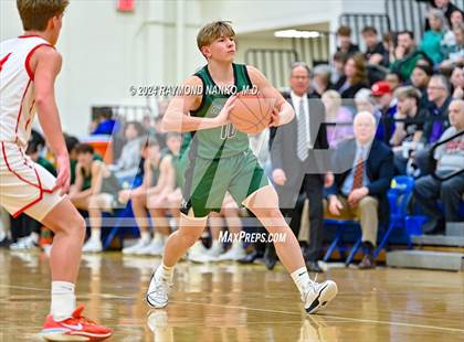Thumbnail 3 in New Palestine vs. Pendleton Heights (IHSAA 4A Section 9 Semifinal) photogallery.