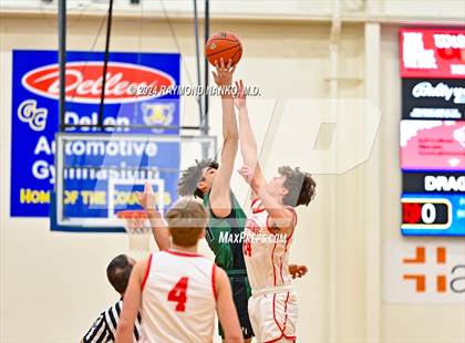 Thumbnail 1 in New Palestine vs. Pendleton Heights (IHSAA 4A Section 9 Semifinal) photogallery.