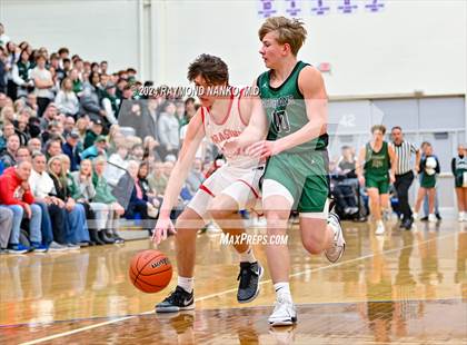 Thumbnail 1 in New Palestine vs. Pendleton Heights (IHSAA 4A Section 9 Semifinal) photogallery.