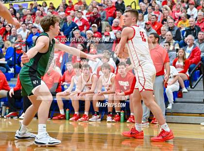 Thumbnail 1 in New Palestine vs. Pendleton Heights (IHSAA 4A Section 9 Semifinal) photogallery.