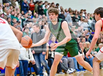 Thumbnail 2 in New Palestine vs. Pendleton Heights (IHSAA 4A Section 9 Semifinal) photogallery.
