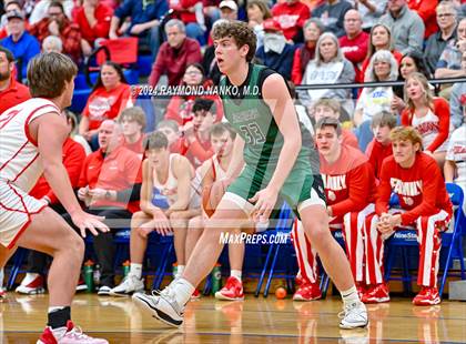 Thumbnail 2 in New Palestine vs. Pendleton Heights (IHSAA 4A Section 9 Semifinal) photogallery.
