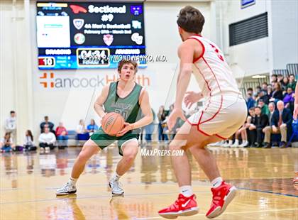 Thumbnail 3 in New Palestine vs. Pendleton Heights (IHSAA 4A Section 9 Semifinal) photogallery.