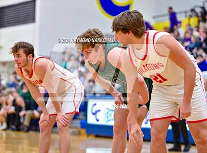 Thumbnail 3 in New Palestine vs. Pendleton Heights (IHSAA 4A Section 9 Semifinal) photogallery.