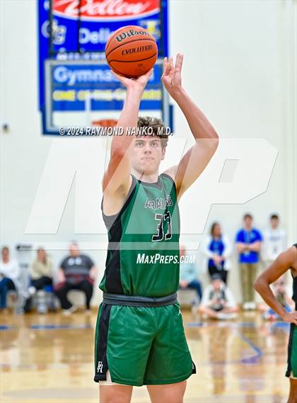 Thumbnail 2 in New Palestine vs. Pendleton Heights (IHSAA 4A Section 9 Semifinal) photogallery.