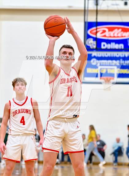 Thumbnail 2 in New Palestine vs. Pendleton Heights (IHSAA 4A Section 9 Semifinal) photogallery.