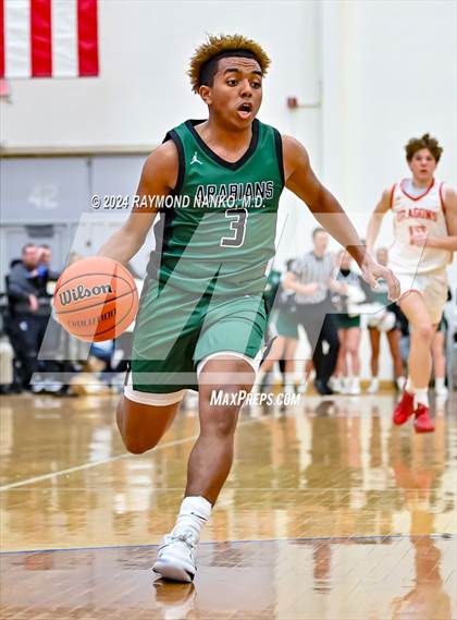 Thumbnail 3 in New Palestine vs. Pendleton Heights (IHSAA 4A Section 9 Semifinal) photogallery.