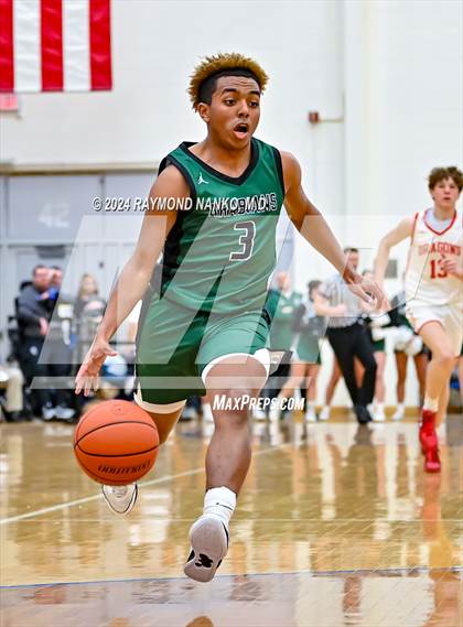 Thumbnail 2 in New Palestine vs. Pendleton Heights (IHSAA 4A Section 9 Semifinal) photogallery.