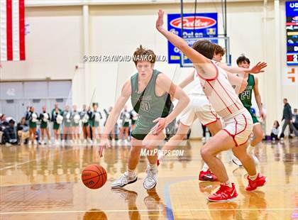 Thumbnail 2 in New Palestine vs. Pendleton Heights (IHSAA 4A Section 9 Semifinal) photogallery.