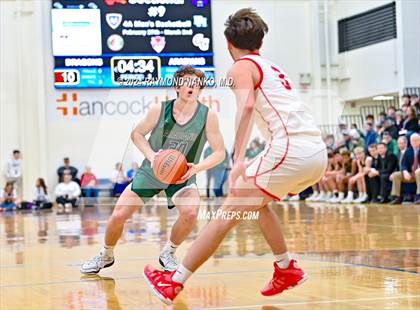 Thumbnail 1 in New Palestine vs. Pendleton Heights (IHSAA 4A Section 9 Semifinal) photogallery.