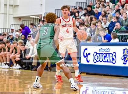 Thumbnail 2 in New Palestine vs. Pendleton Heights (IHSAA 4A Section 9 Semifinal) photogallery.
