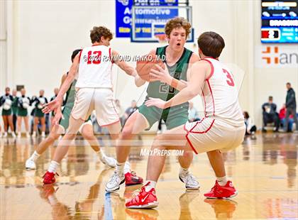 Thumbnail 3 in New Palestine vs. Pendleton Heights (IHSAA 4A Section 9 Semifinal) photogallery.