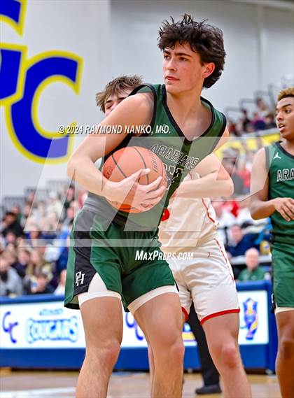 Thumbnail 2 in New Palestine vs. Pendleton Heights (IHSAA 4A Section 9 Semifinal) photogallery.