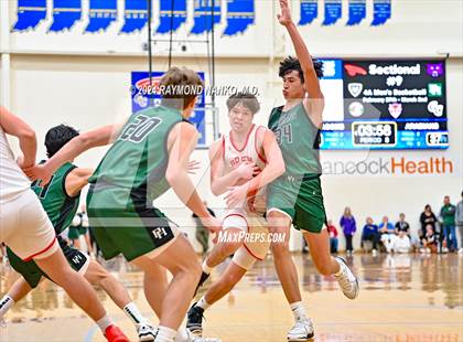Thumbnail 2 in New Palestine vs. Pendleton Heights (IHSAA 4A Section 9 Semifinal) photogallery.