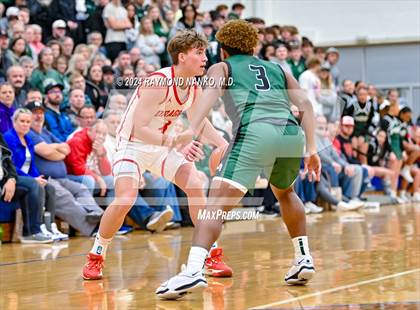 Thumbnail 1 in New Palestine vs. Pendleton Heights (IHSAA 4A Section 9 Semifinal) photogallery.