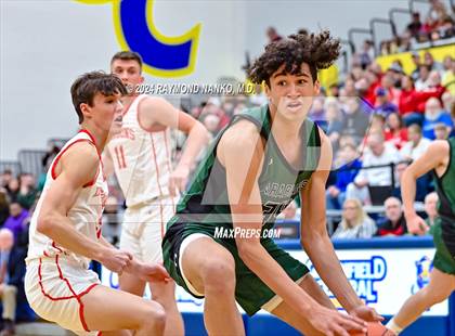 Thumbnail 2 in New Palestine vs. Pendleton Heights (IHSAA 4A Section 9 Semifinal) photogallery.