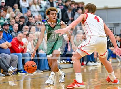 Thumbnail 1 in New Palestine vs. Pendleton Heights (IHSAA 4A Section 9 Semifinal) photogallery.