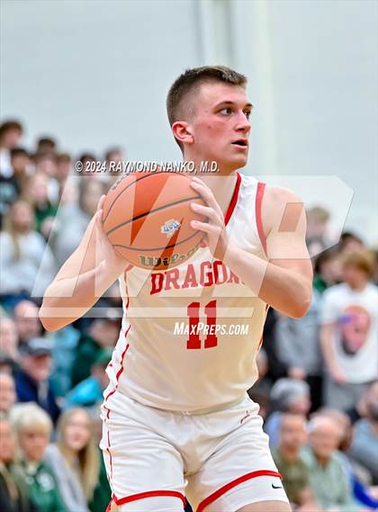 Thumbnail 3 in New Palestine vs. Pendleton Heights (IHSAA 4A Section 9 Semifinal) photogallery.