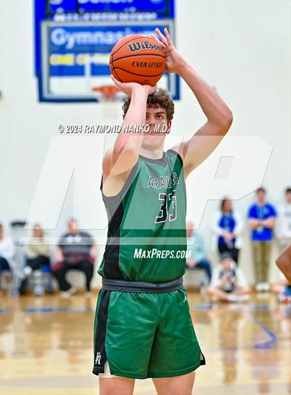 Thumbnail 1 in New Palestine vs. Pendleton Heights (IHSAA 4A Section 9 Semifinal) photogallery.