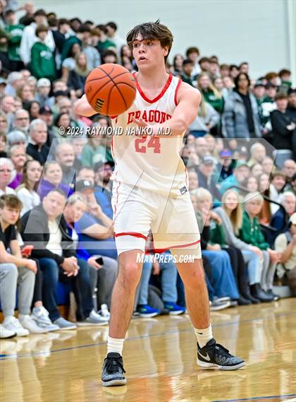 Thumbnail 3 in New Palestine vs. Pendleton Heights (IHSAA 4A Section 9 Semifinal) photogallery.