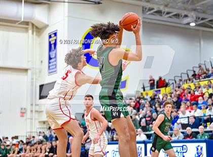Thumbnail 1 in New Palestine vs. Pendleton Heights (IHSAA 4A Section 9 Semifinal) photogallery.