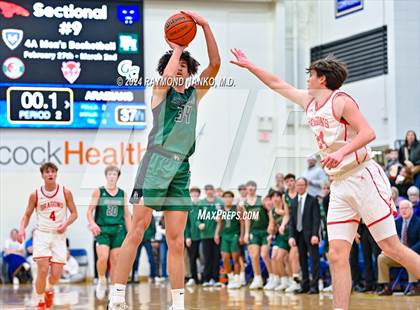 Thumbnail 3 in New Palestine vs. Pendleton Heights (IHSAA 4A Section 9 Semifinal) photogallery.