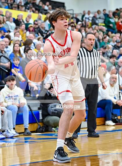Thumbnail 1 in New Palestine vs. Pendleton Heights (IHSAA 4A Section 9 Semifinal) photogallery.