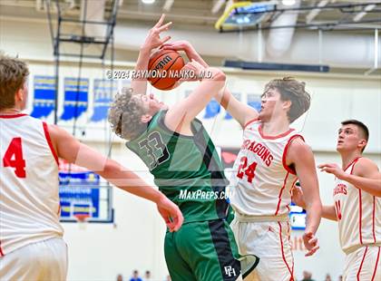Thumbnail 2 in New Palestine vs. Pendleton Heights (IHSAA 4A Section 9 Semifinal) photogallery.