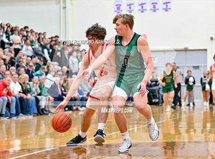 Thumbnail 2 in New Palestine vs. Pendleton Heights (IHSAA 4A Section 9 Semifinal) photogallery.