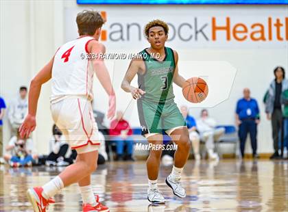 Thumbnail 3 in New Palestine vs. Pendleton Heights (IHSAA 4A Section 9 Semifinal) photogallery.