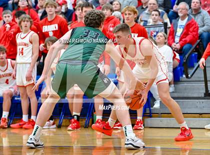 Thumbnail 1 in New Palestine vs. Pendleton Heights (IHSAA 4A Section 9 Semifinal) photogallery.