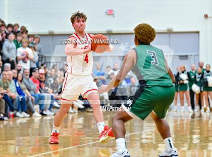 Thumbnail 3 in New Palestine vs. Pendleton Heights (IHSAA 4A Section 9 Semifinal) photogallery.