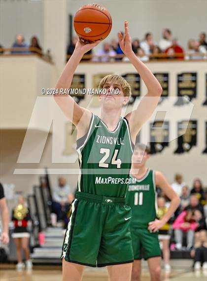 Thumbnail 3 in Zionsville vs. Noblesville (IHSAA 4A Section 8 Round 1) photogallery.