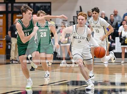 Thumbnail 3 in Zionsville vs. Noblesville (IHSAA 4A Section 8 Round 1) photogallery.