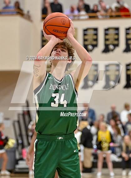 Thumbnail 3 in Zionsville vs. Noblesville (IHSAA 4A Section 8 Round 1) photogallery.