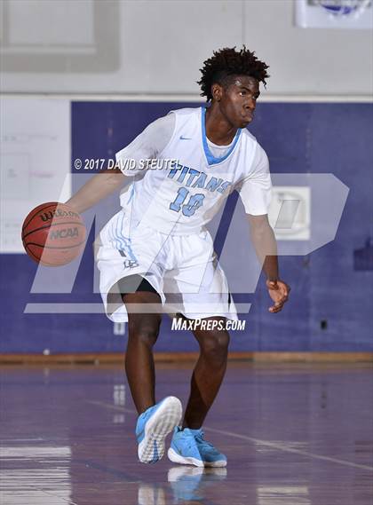 Thumbnail 1 in Salesian College Preparatory vs. Burbank (St. Hope Elite Classic) photogallery.
