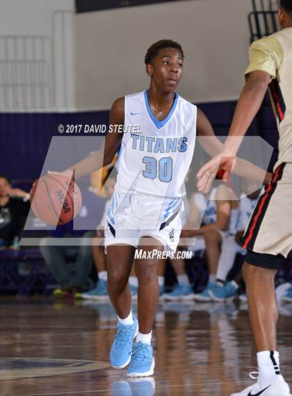 Thumbnail 1 in Salesian College Preparatory vs. Burbank (St. Hope Elite Classic) photogallery.