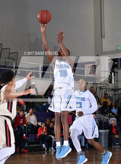 Thumbnail 3 in Salesian College Preparatory vs. Burbank (St. Hope Elite Classic) photogallery.