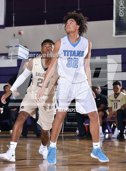 Thumbnail 1 in Salesian College Preparatory vs. Burbank (St. Hope Elite Classic) photogallery.