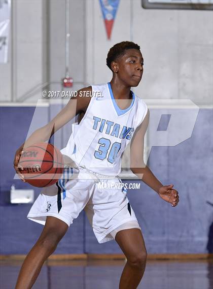 Thumbnail 3 in Salesian College Preparatory vs. Burbank (St. Hope Elite Classic) photogallery.