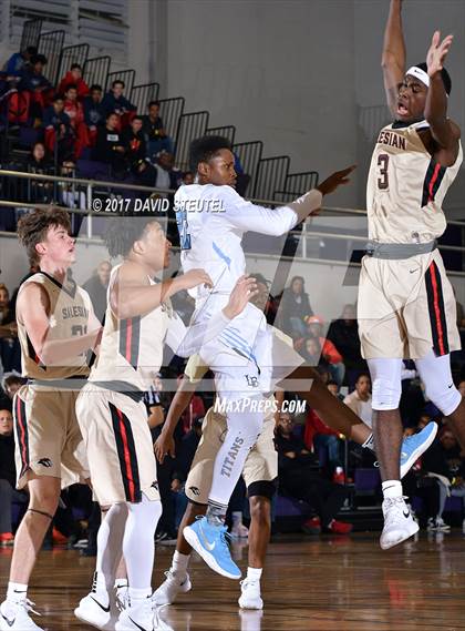 Thumbnail 2 in Salesian College Preparatory vs. Burbank (St. Hope Elite Classic) photogallery.